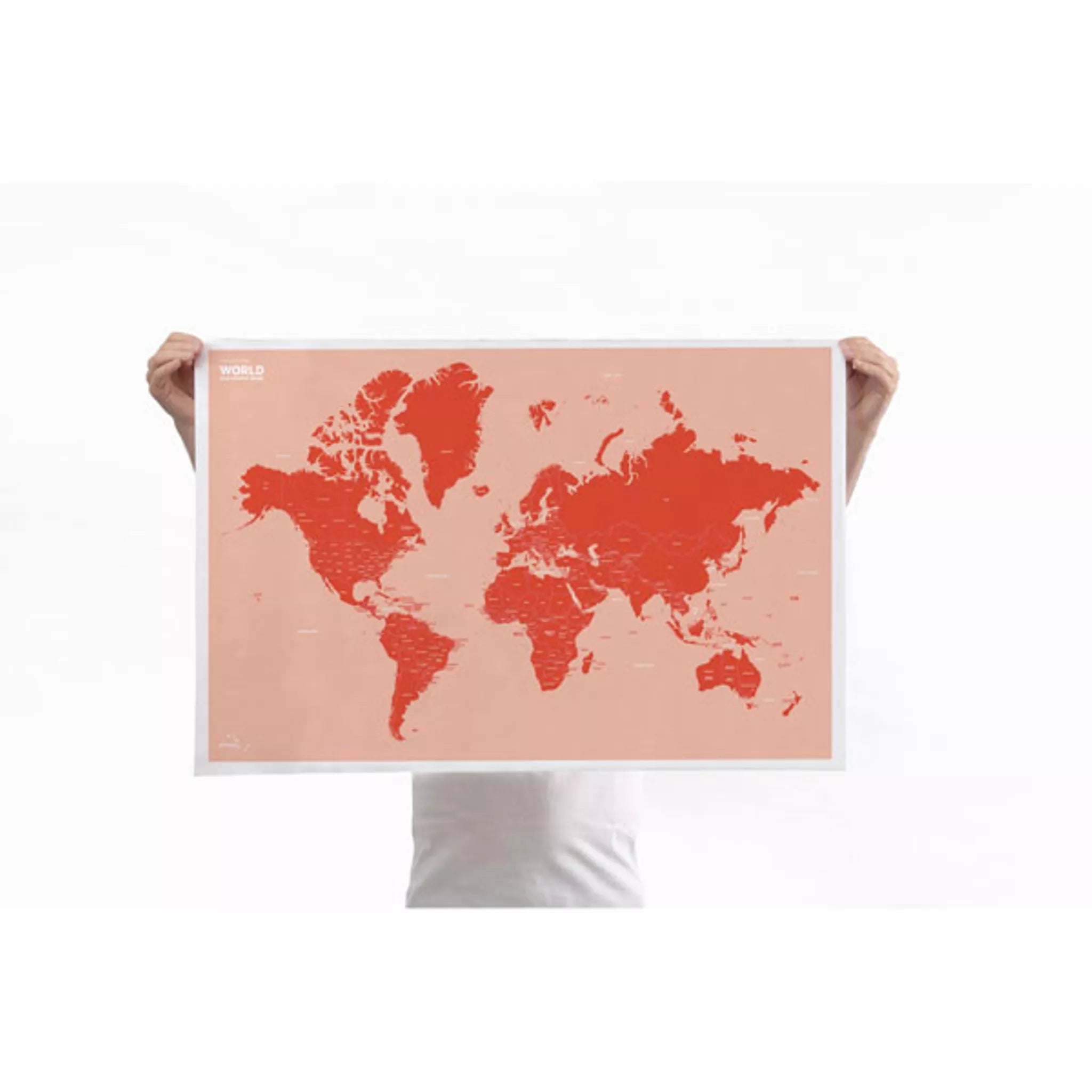 Crumpled World - Soft Map by Country