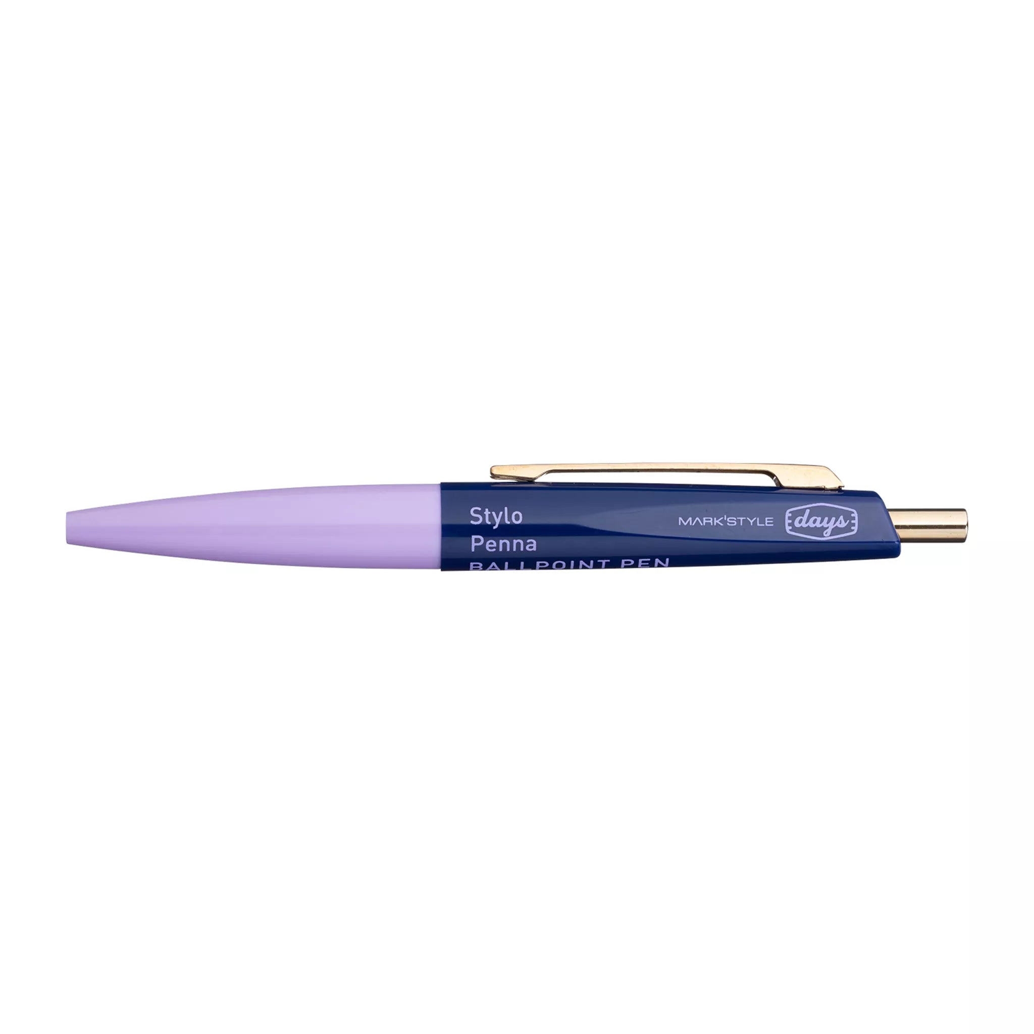 Navy & Purple Mini Ballpoint Pen