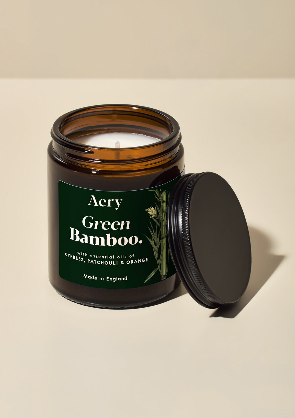 Green Bamboo Scented Jar Candle