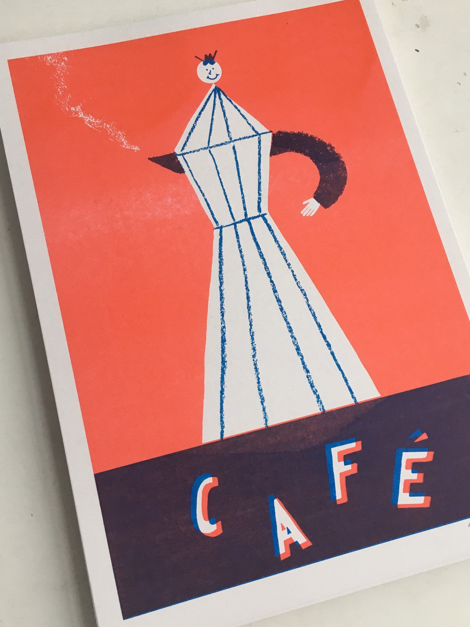 Cafe Red Art Print