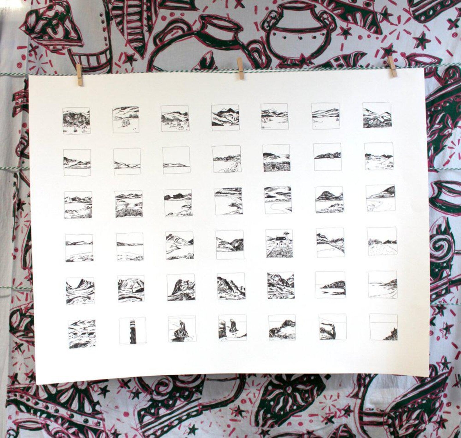 A3 Scottish Isles Print