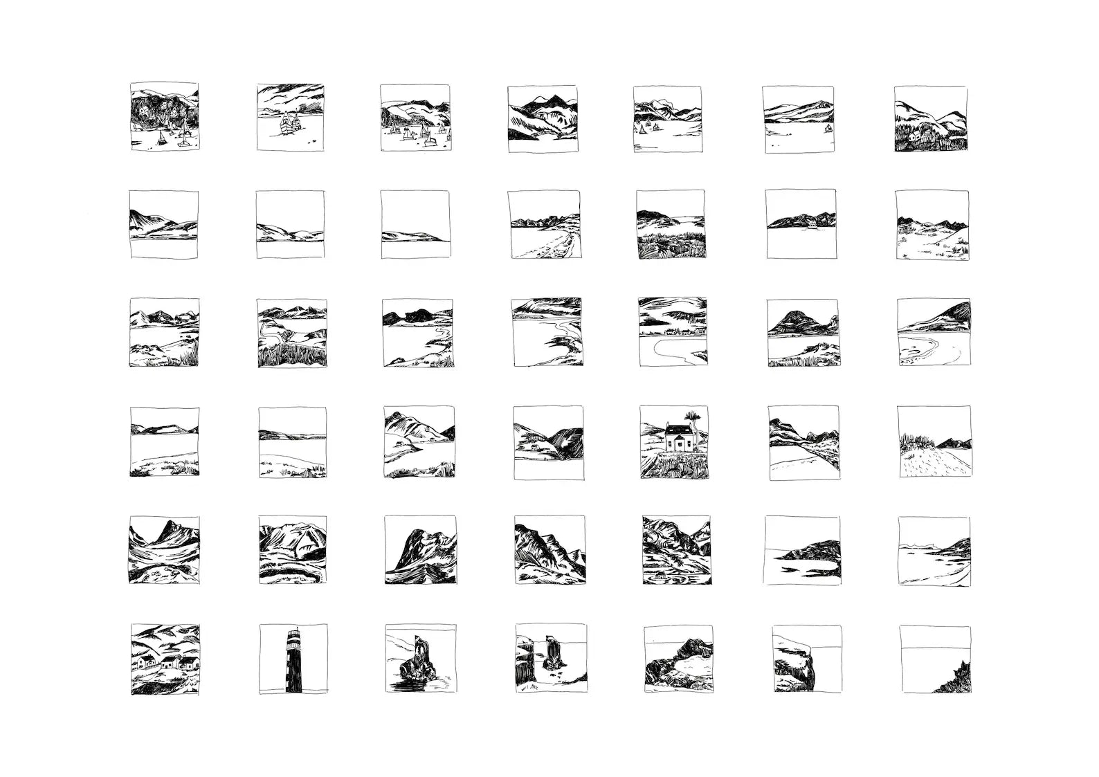 A3 Scottish Isles Print