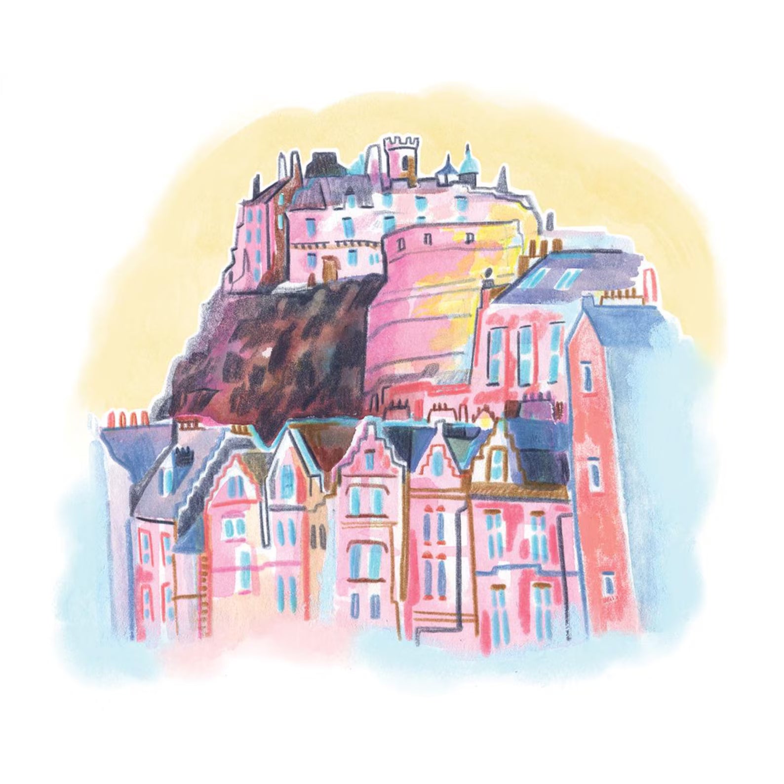 Mini Edinburgh Castle Print
