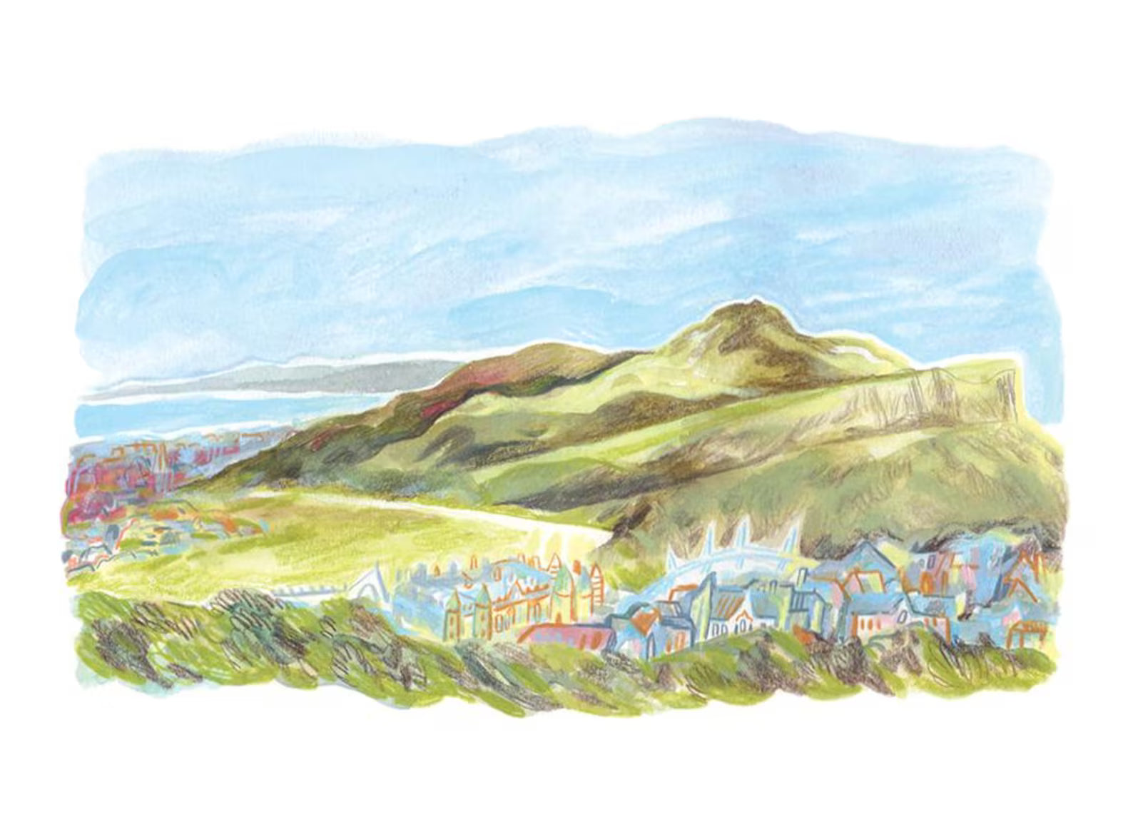 Mini Arthur's Seat, Edinburgh Print