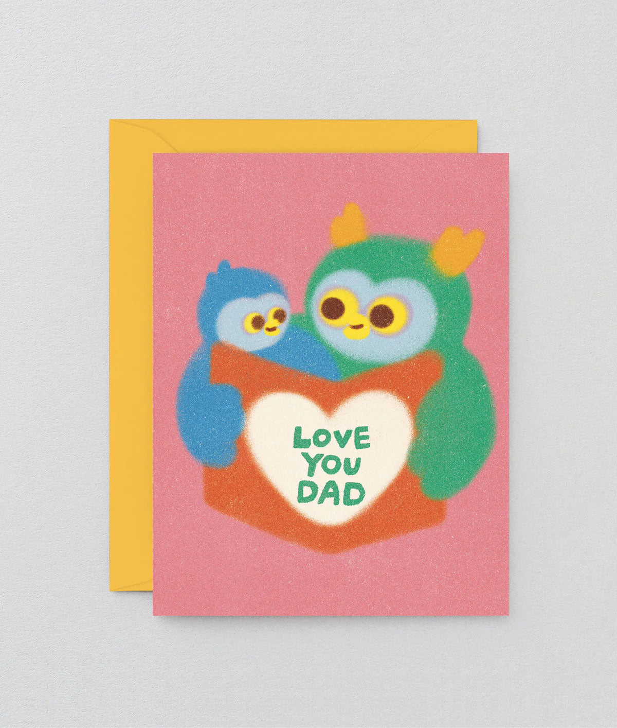 Love You Dad Owls Card