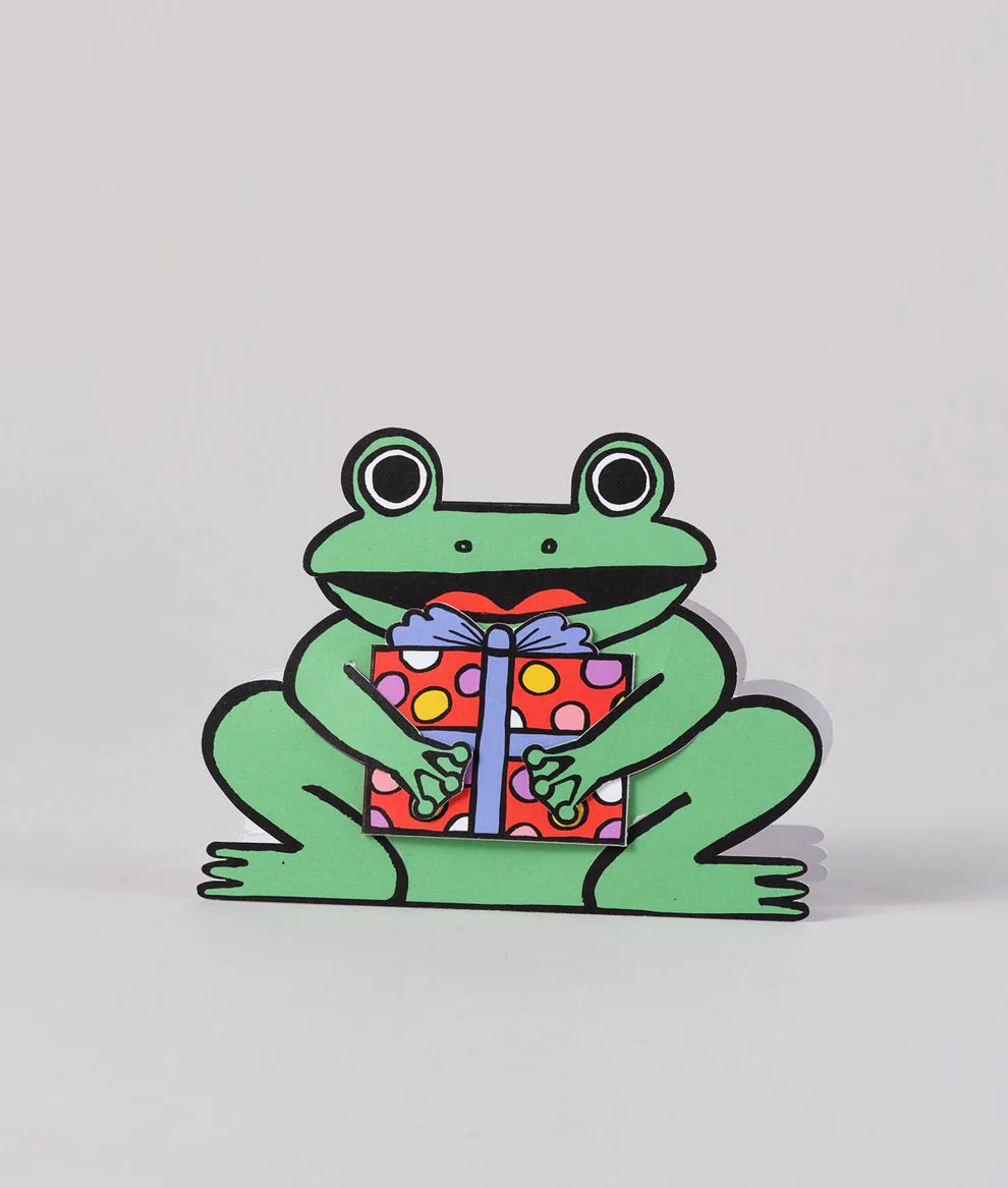 Frog With Mini Card