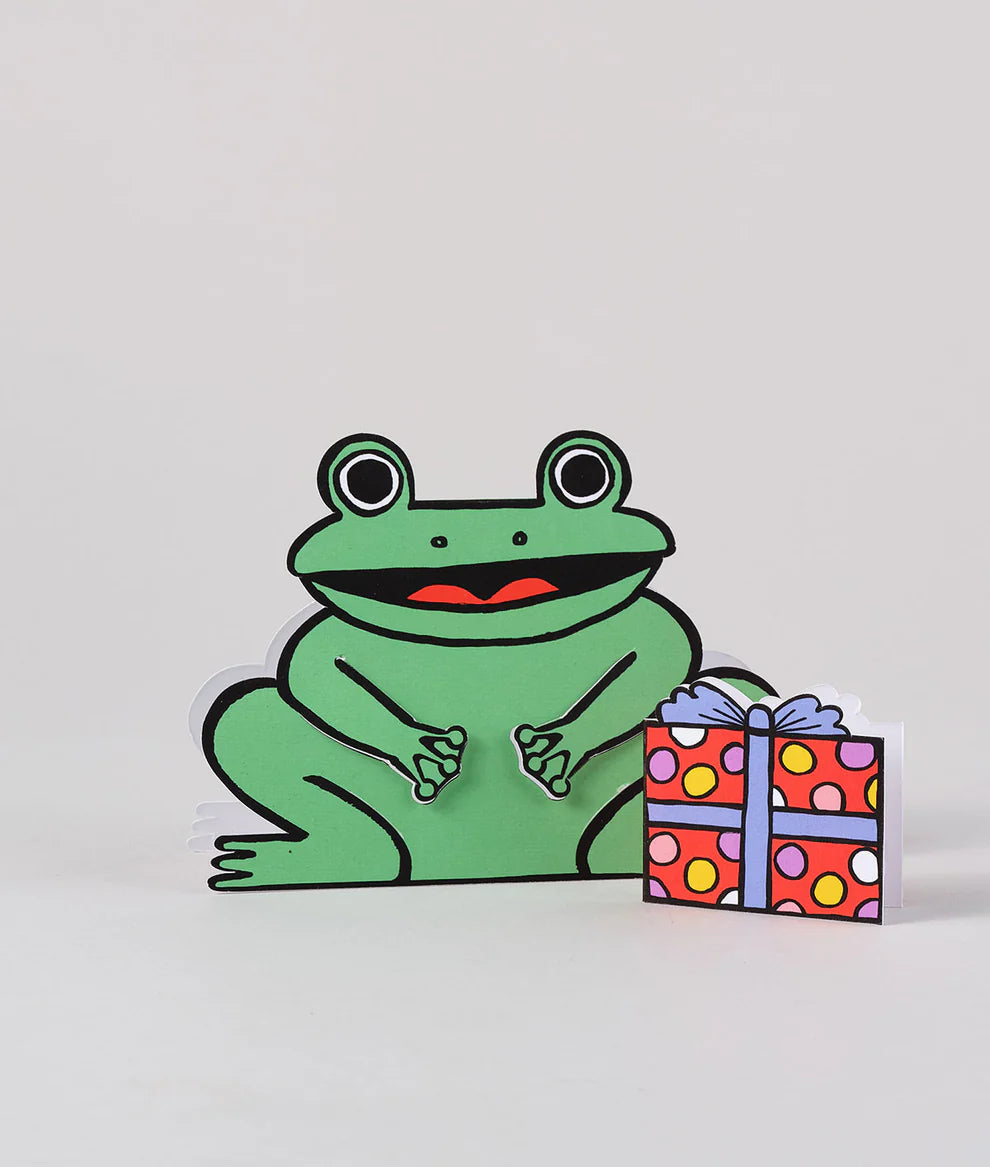 Frog With Mini Card