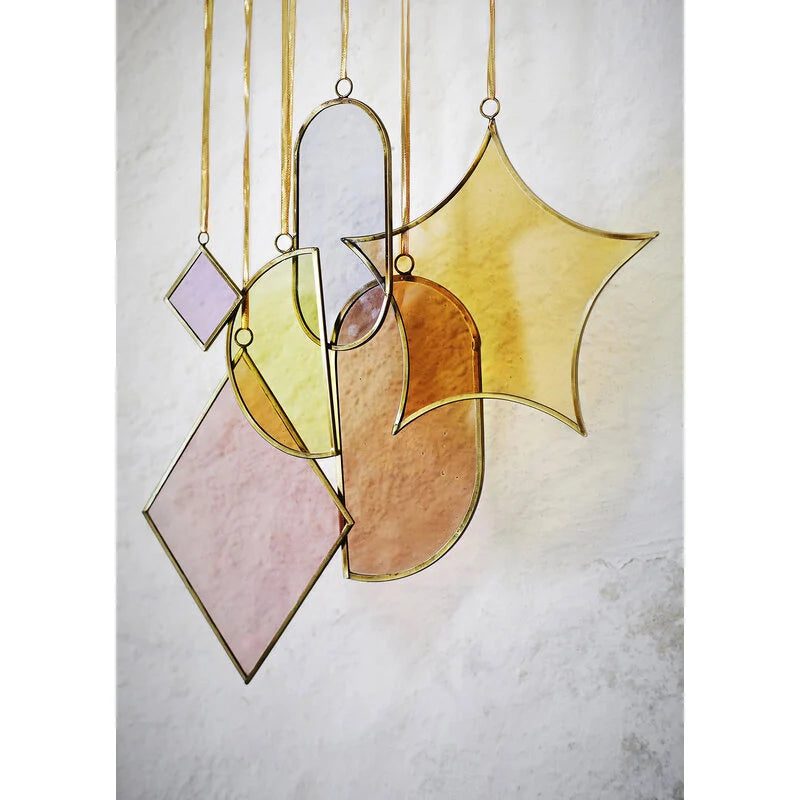 Hanging Coloured Glass Mobile