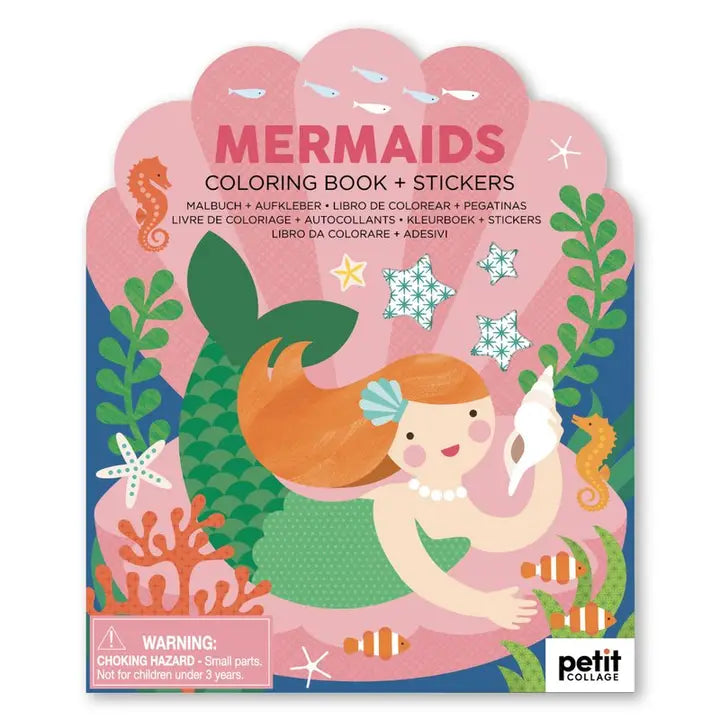 Mermaids Colouring Book & Stickers