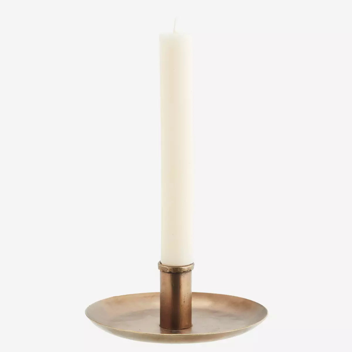 Hand Forged Iron Candle Holder - Gold