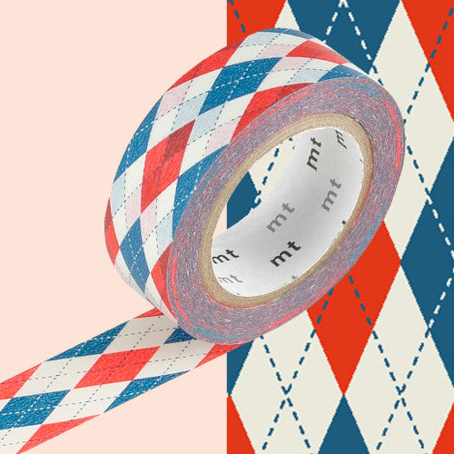 Argyle Red MT Washi Tape