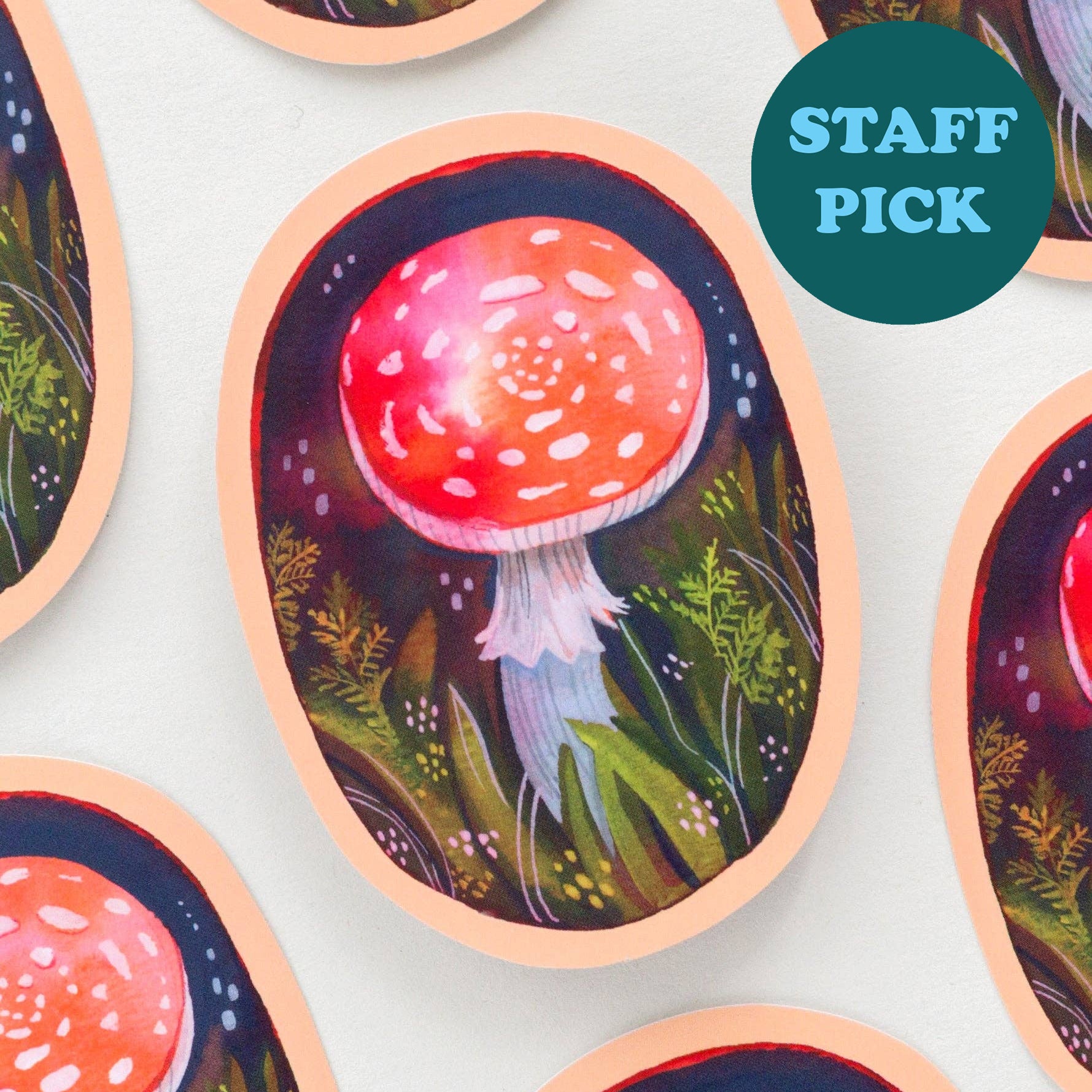 Mushroom Vinyl Sticker