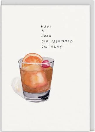 Old Fashioned Birthday Card