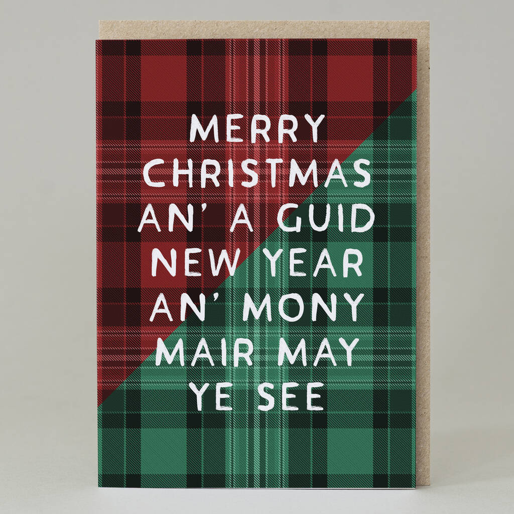 Merry Christmas An' A Guid New Year Card