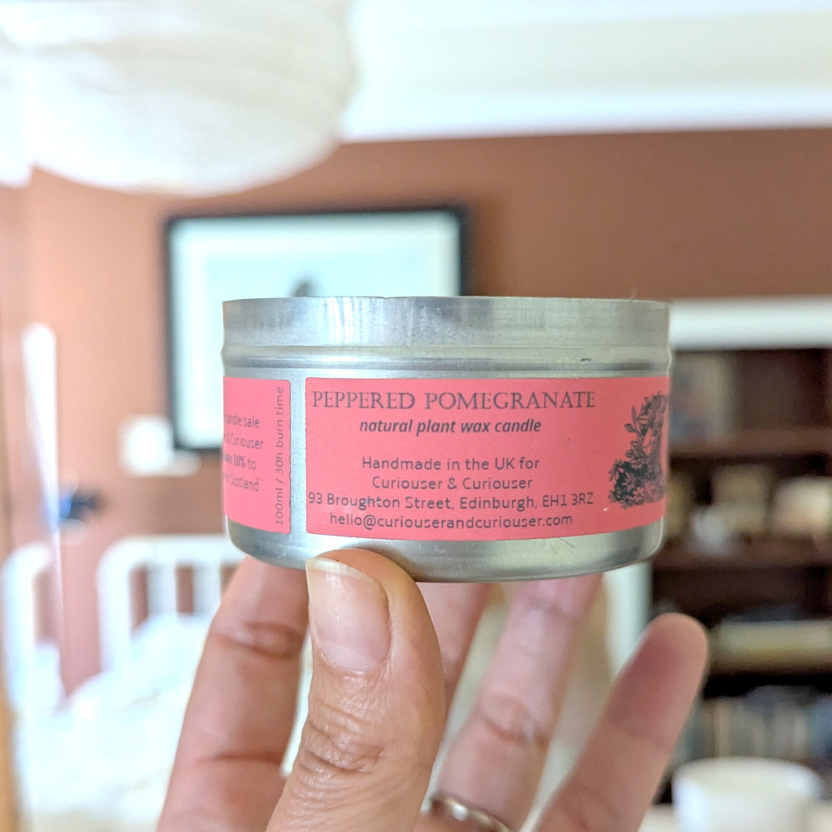 Peppered Pomegranate Curiouser Candle
