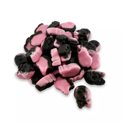 Raspberry Liquorice Foam Skulls