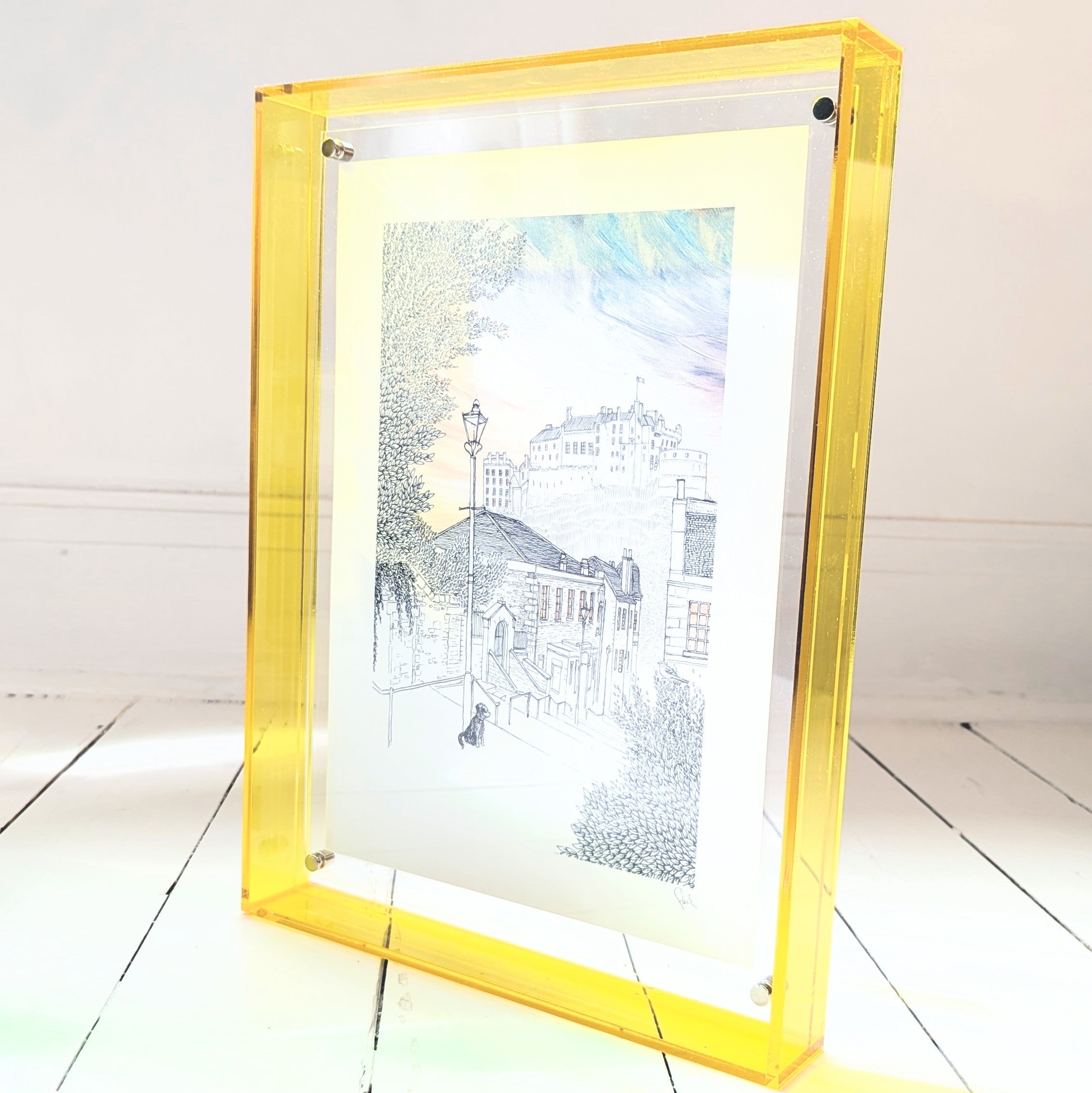 Medium Yellow Acrylic Frame