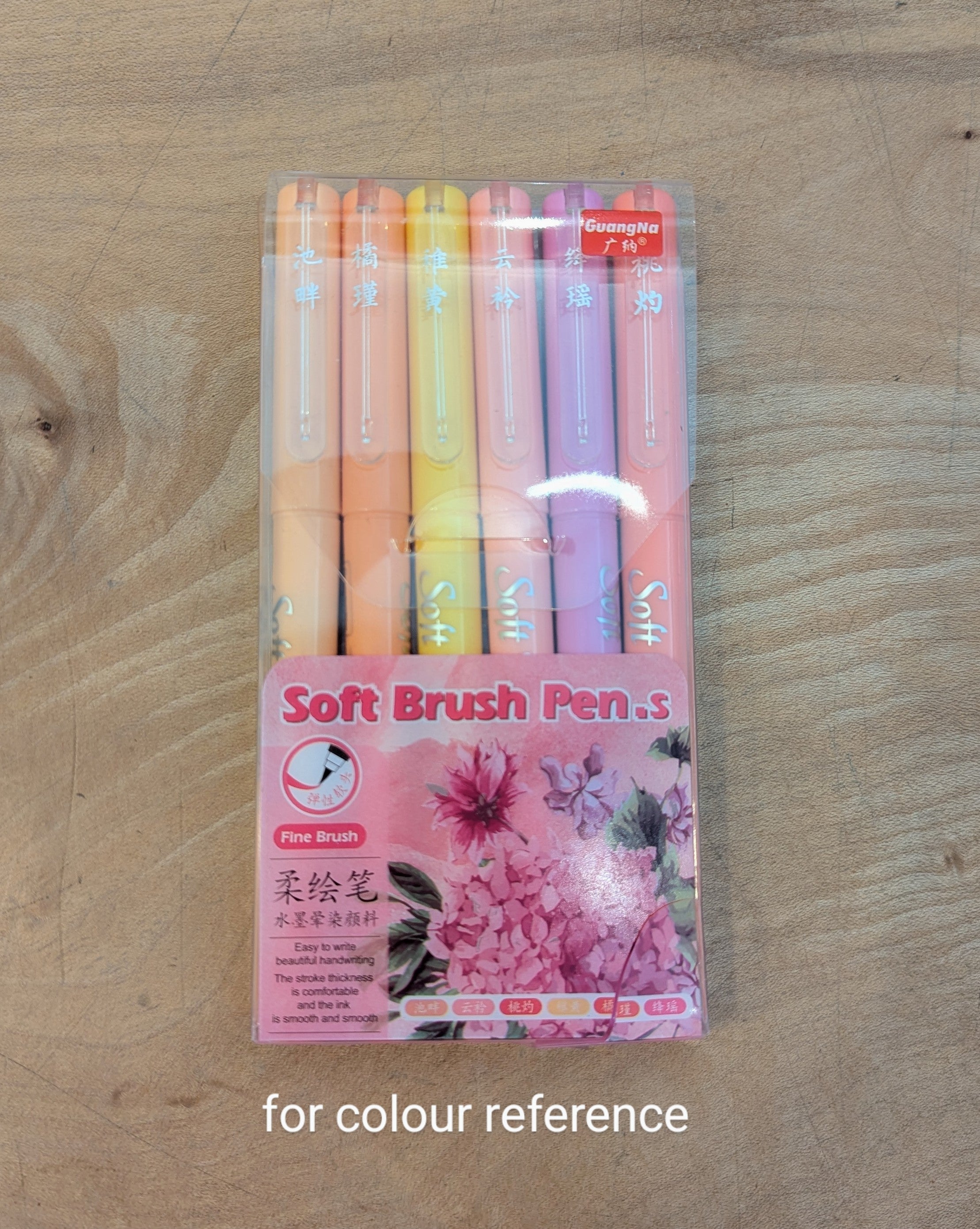 Set Of Six Soft Brush Pens - Summer