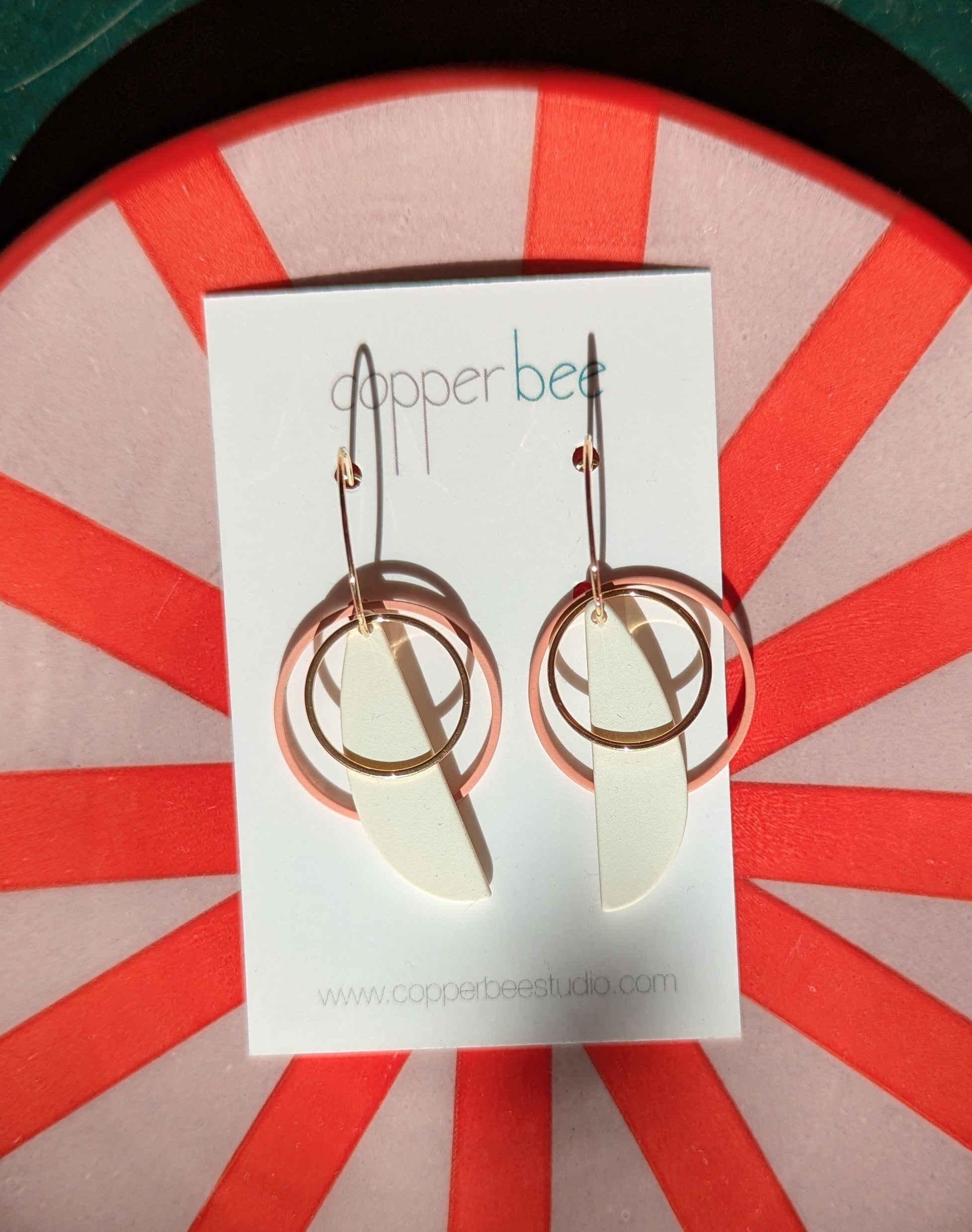 Double Hoop Hoops - Pink