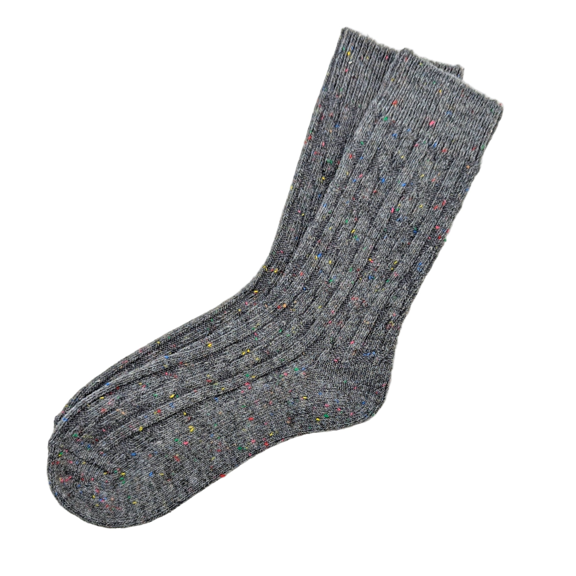Cable Knit Speckle Socks