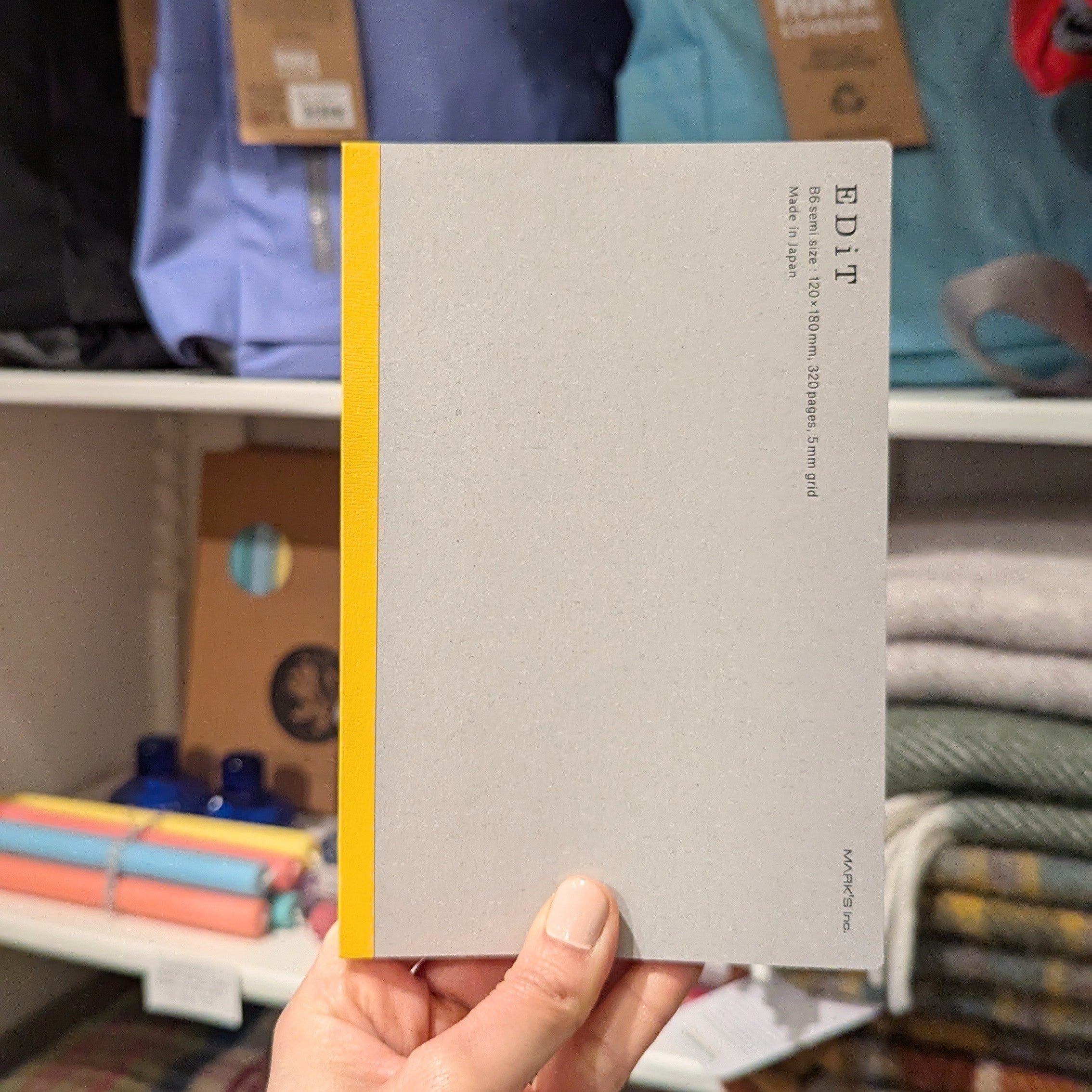 B6 Edit Grid Notebook - Yellow