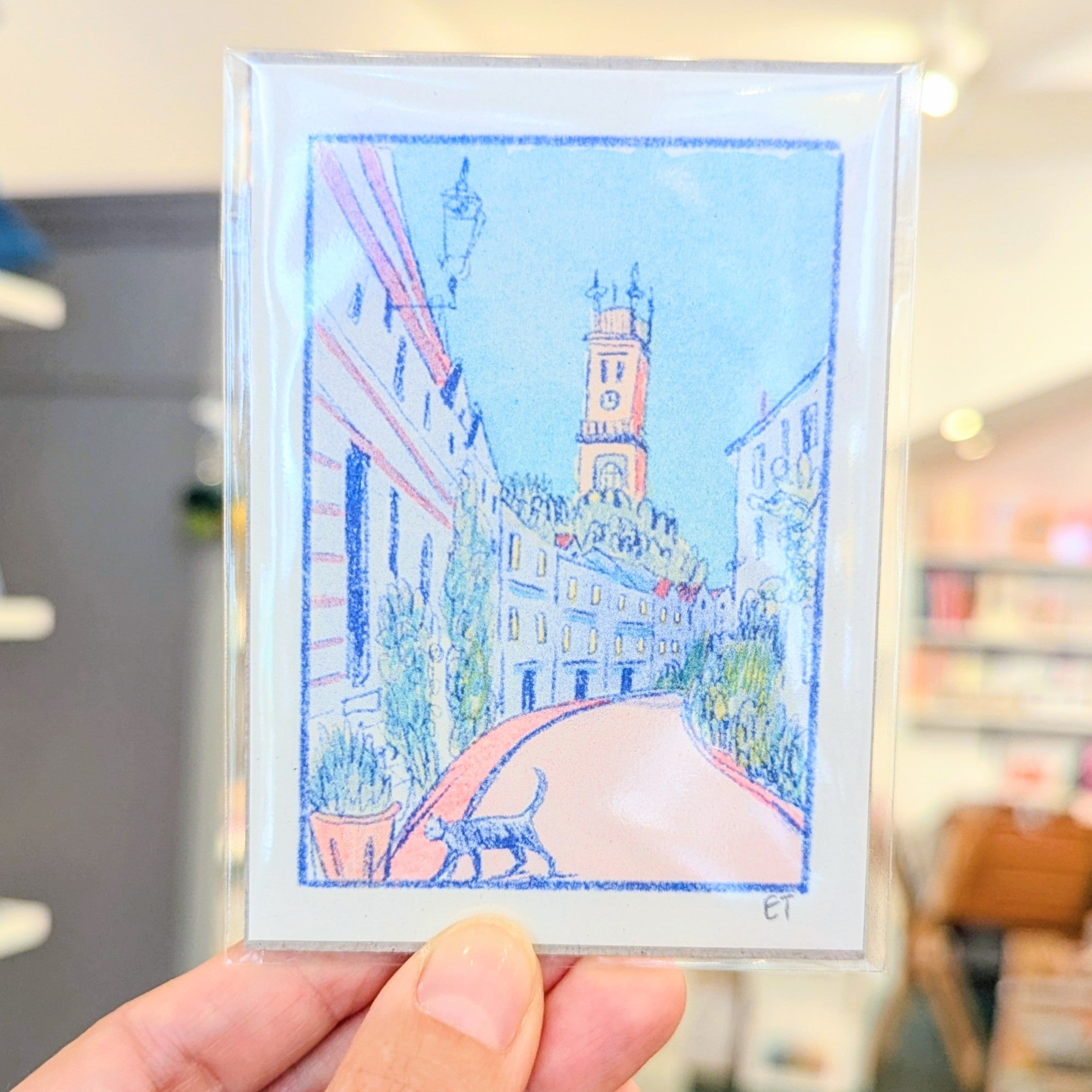 Circus Lane Mini Riso Print