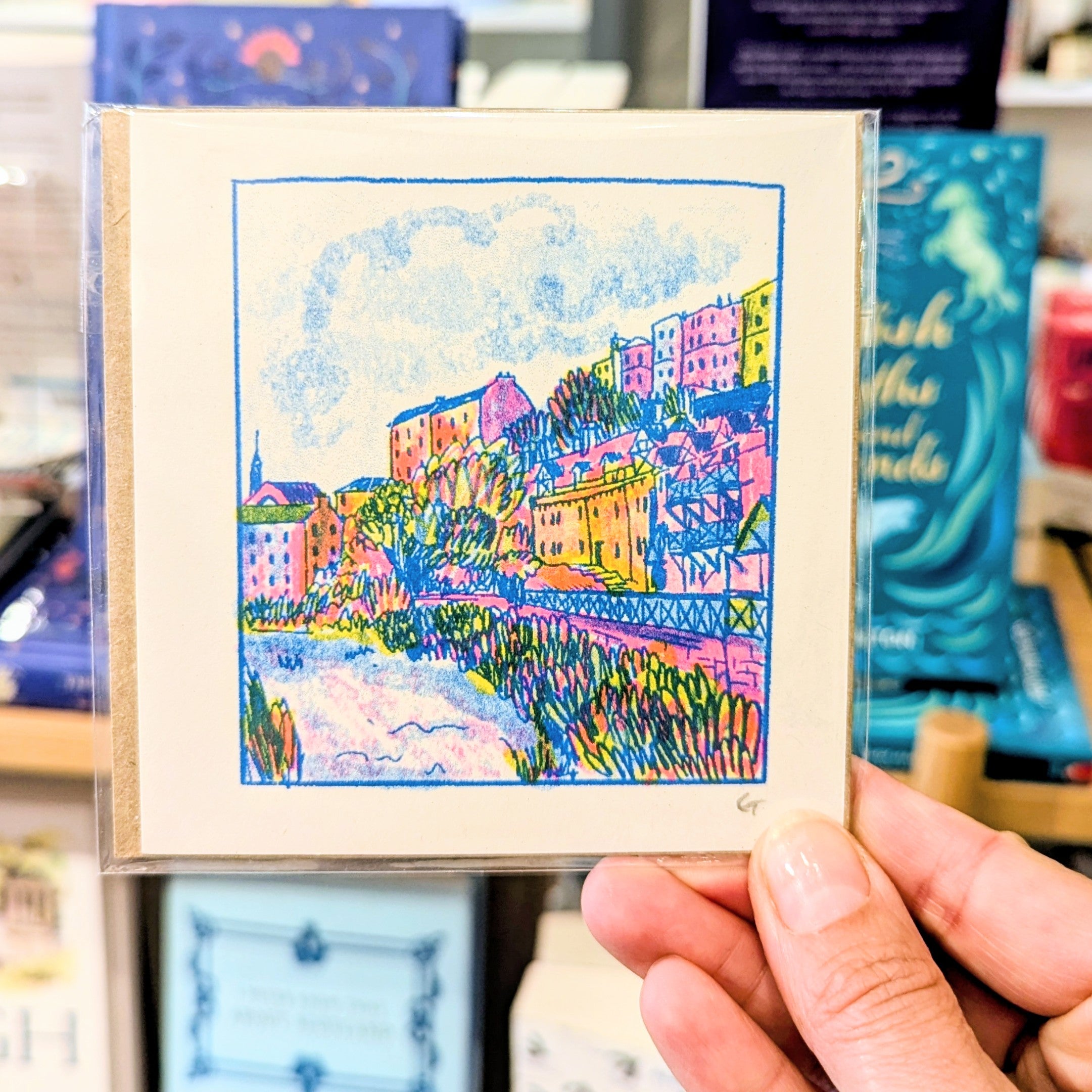 Dean Village Mini Riso Print