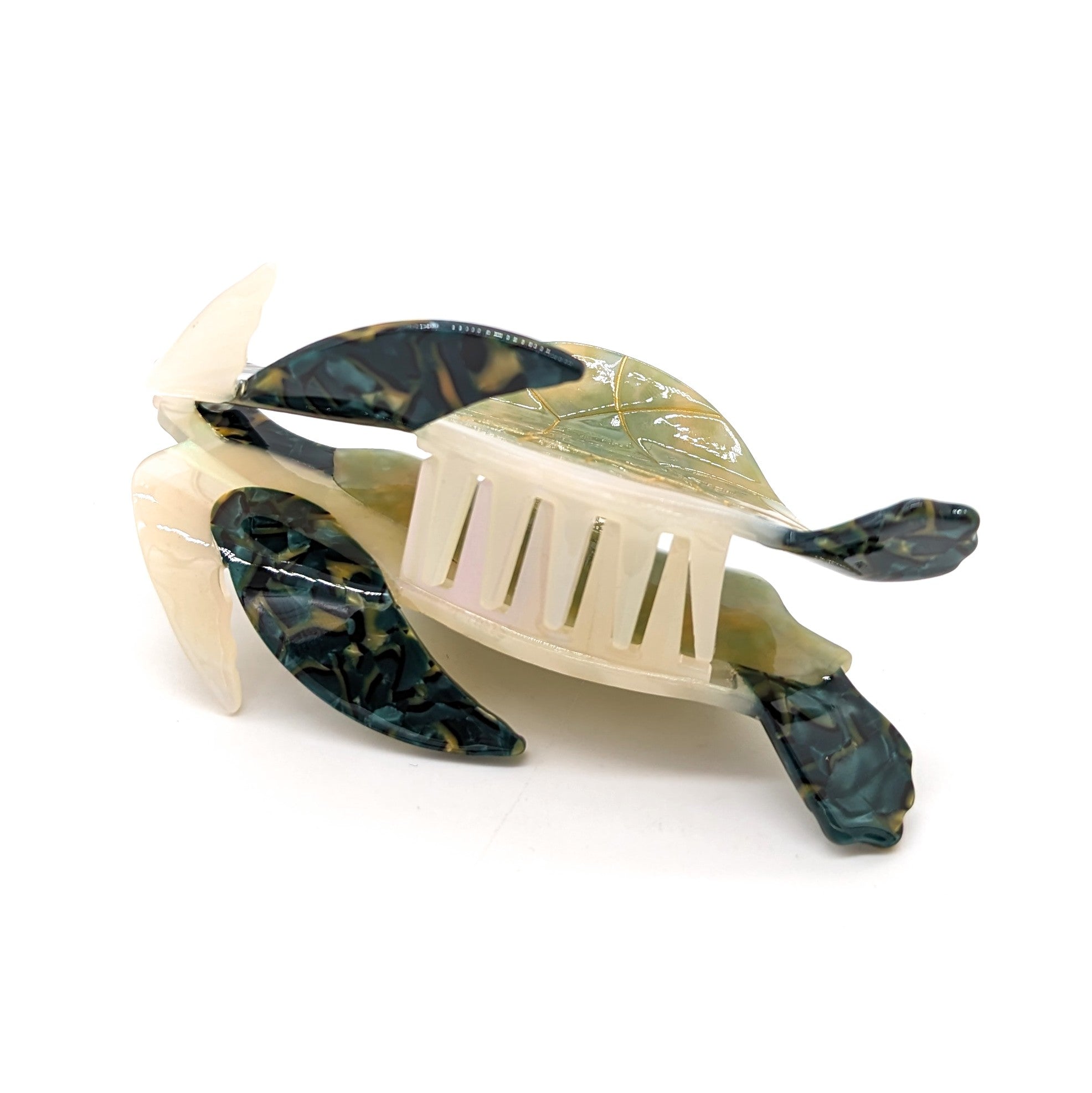 Green Turtle Hair Clip