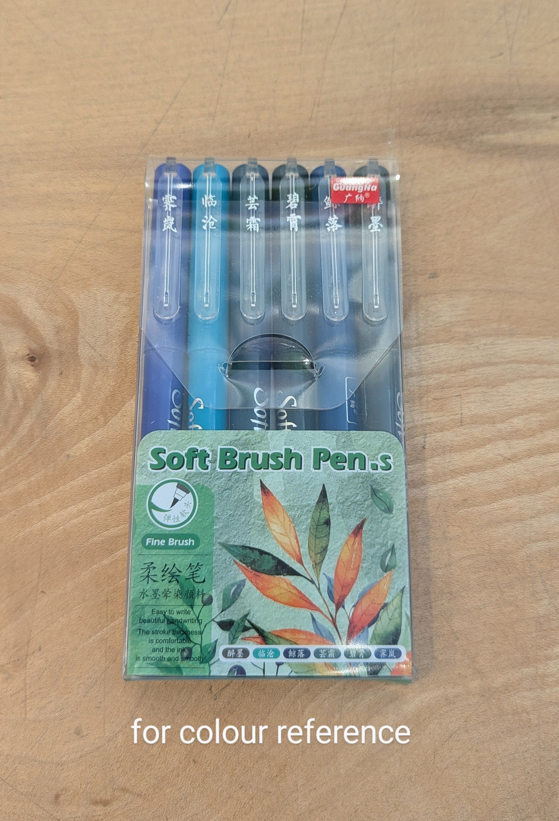 Set Of Six Soft Brush Pens - Winter