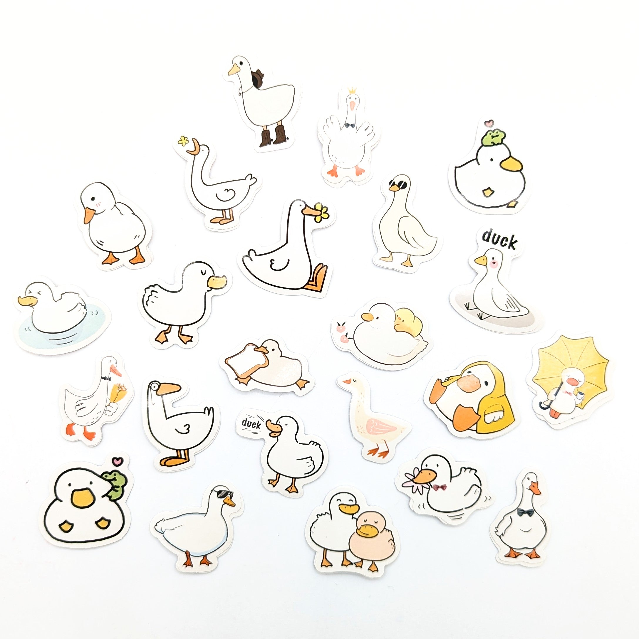 Kawaii Duck Sticker Set