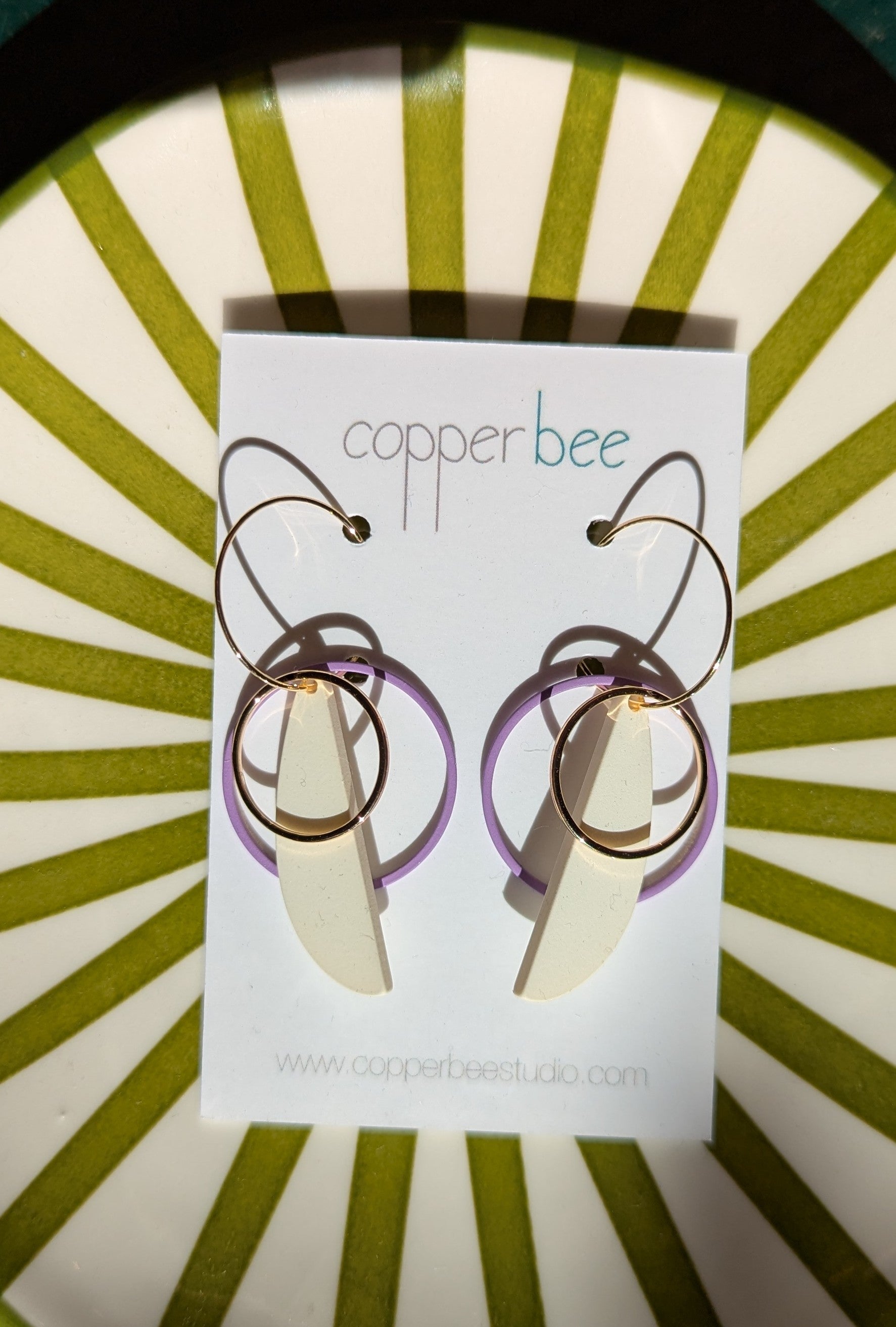 Double Hoop Hoops - Lilac