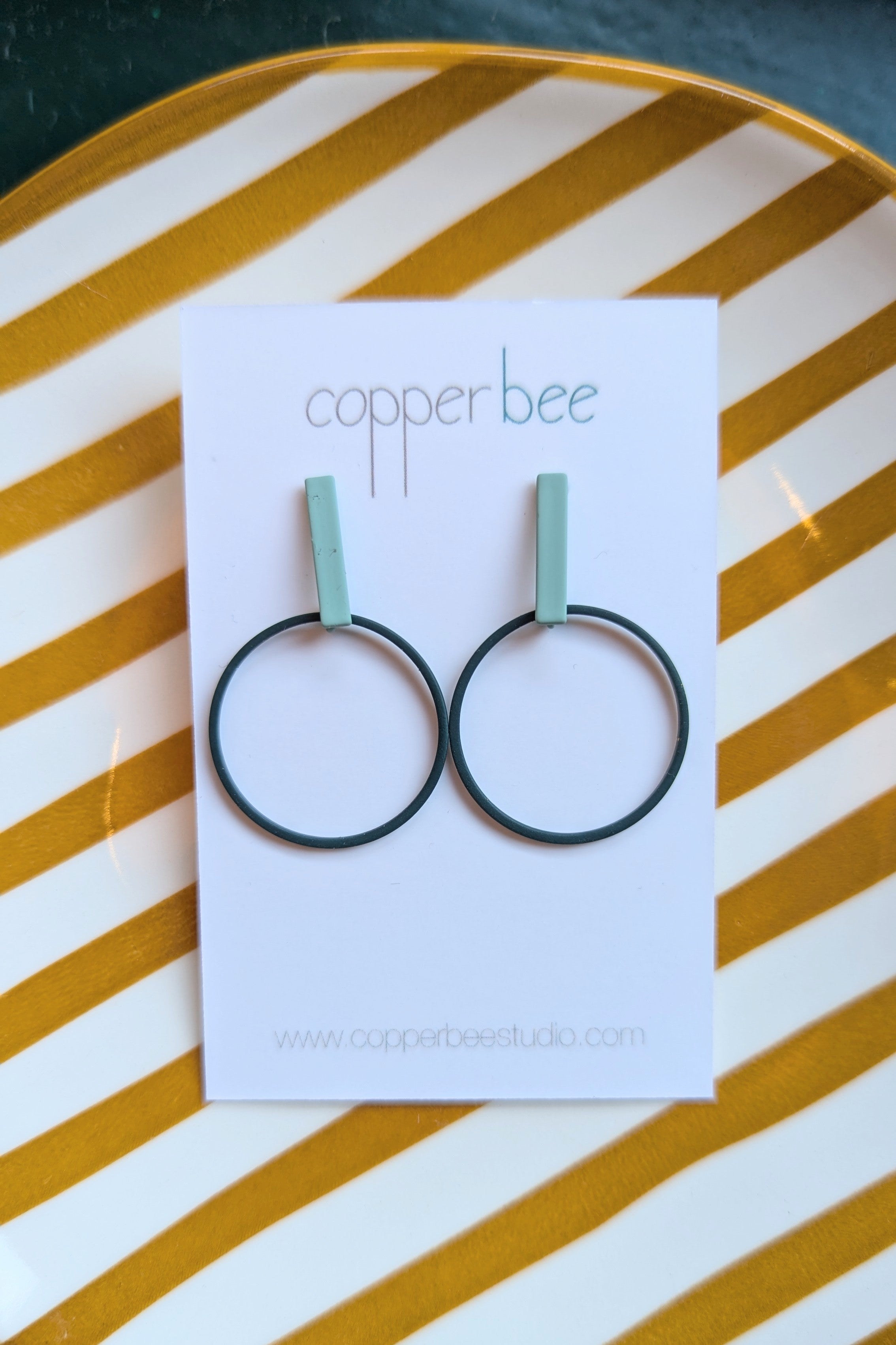 Colour Line & Hoop - Teal / Mint