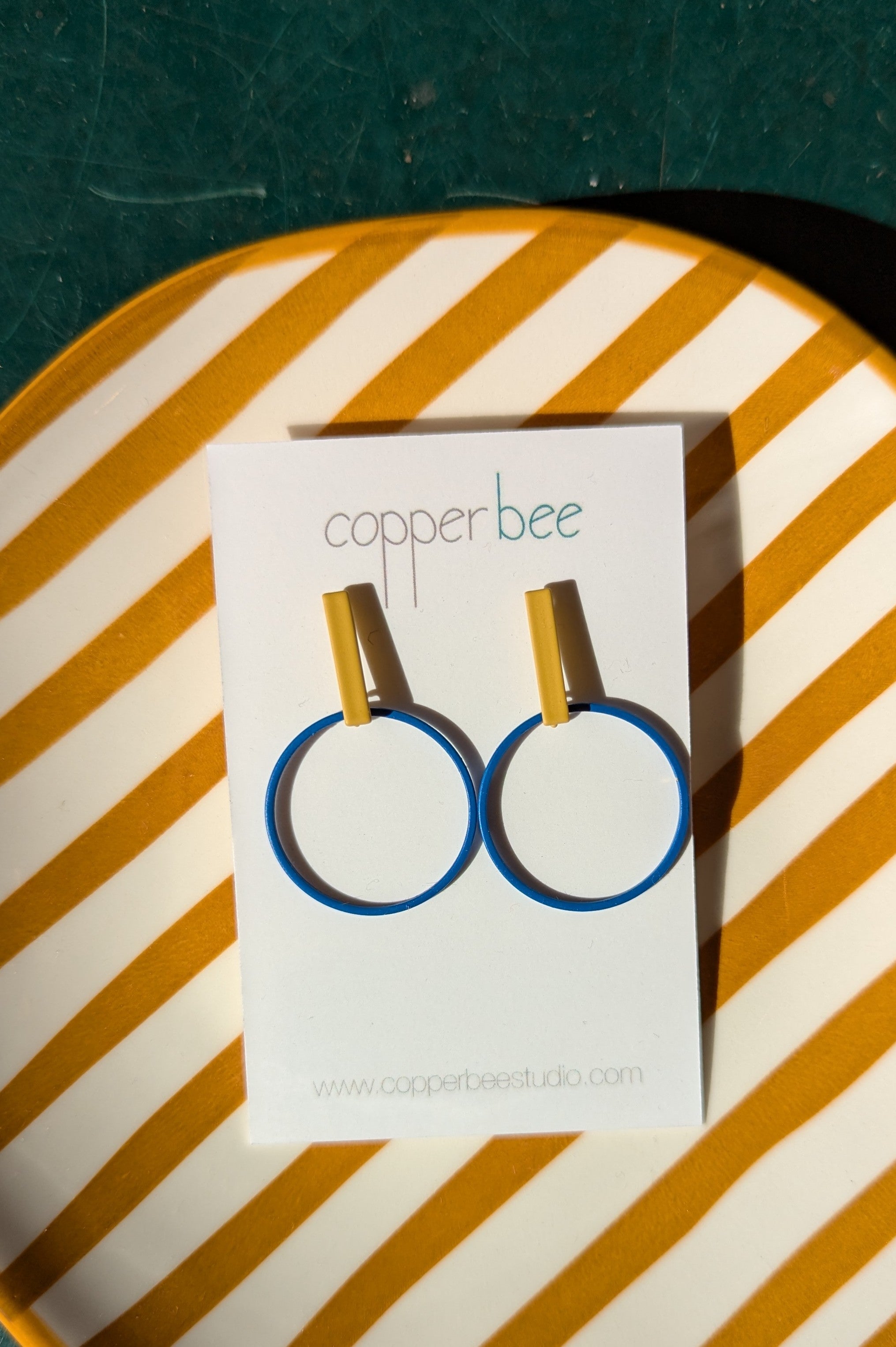 Colour Line & Hoop - Ink Blue / Mustard