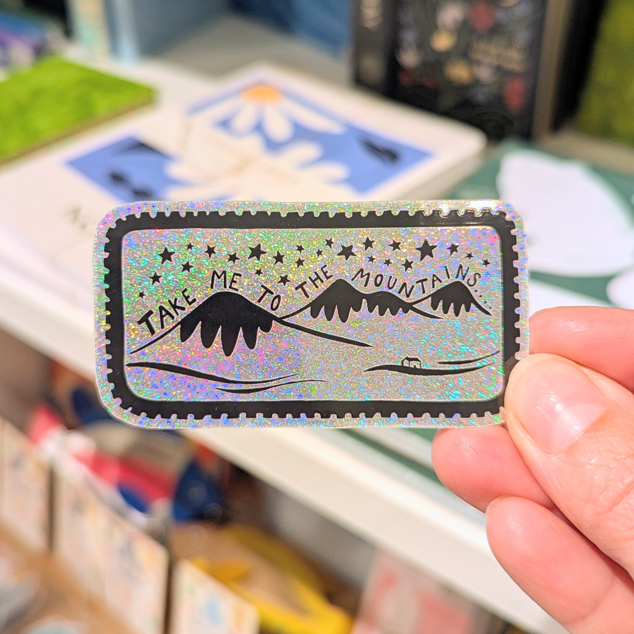 Take Me To The Mountains Sticker