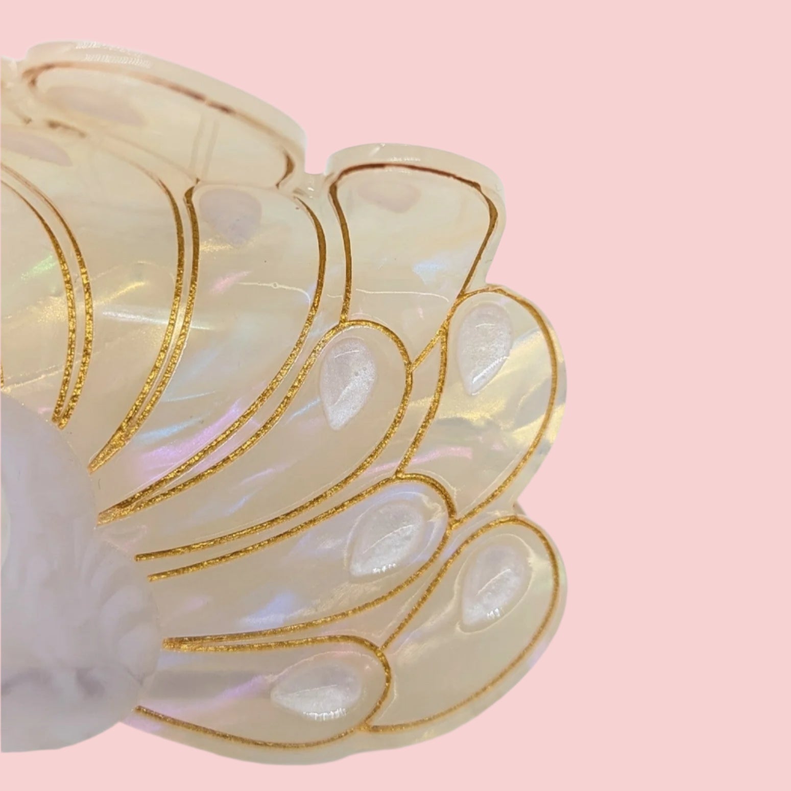 Peacock Hair Clip
