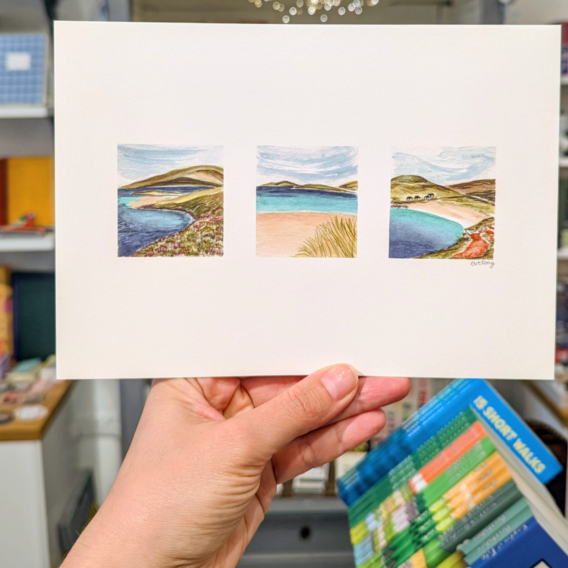 A5 Harris Beaches Print