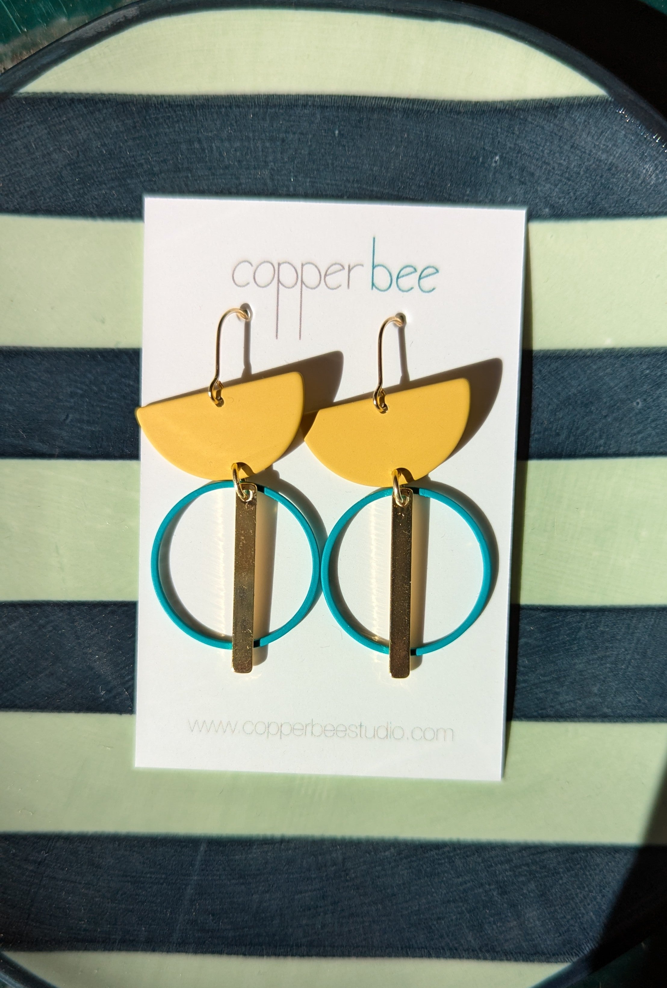 Statement Geometric Charm Earrings