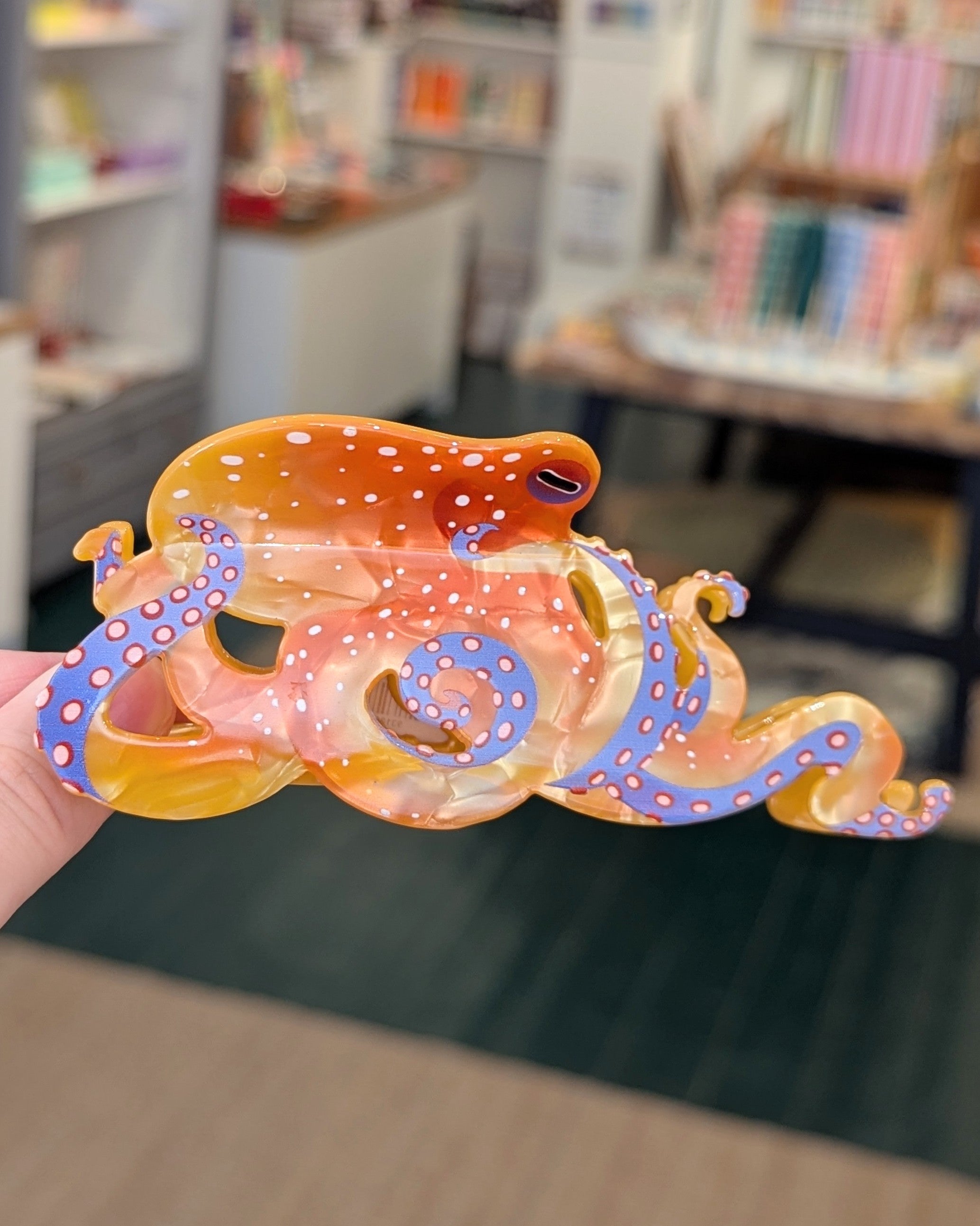 Octopus Hair Clip - Apricot
