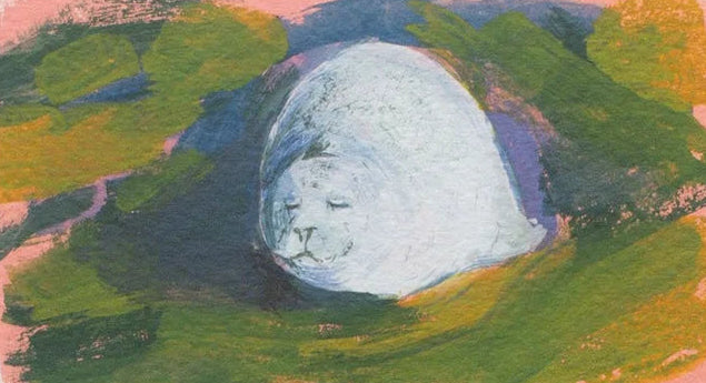 A6 Snoozing Seal Mini Print