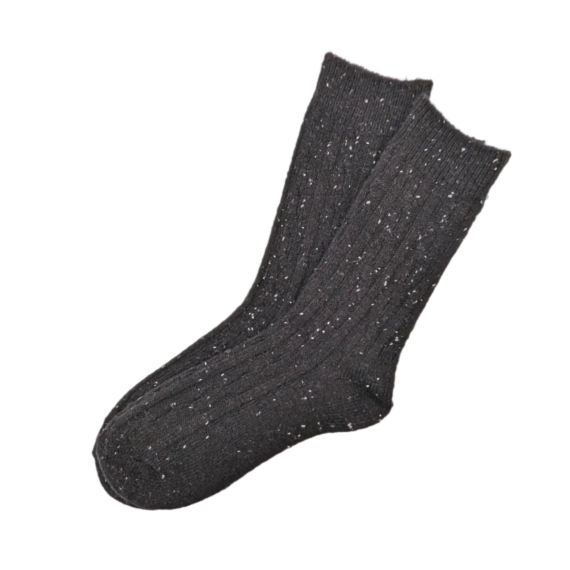 Cable Knit Speckle Socks