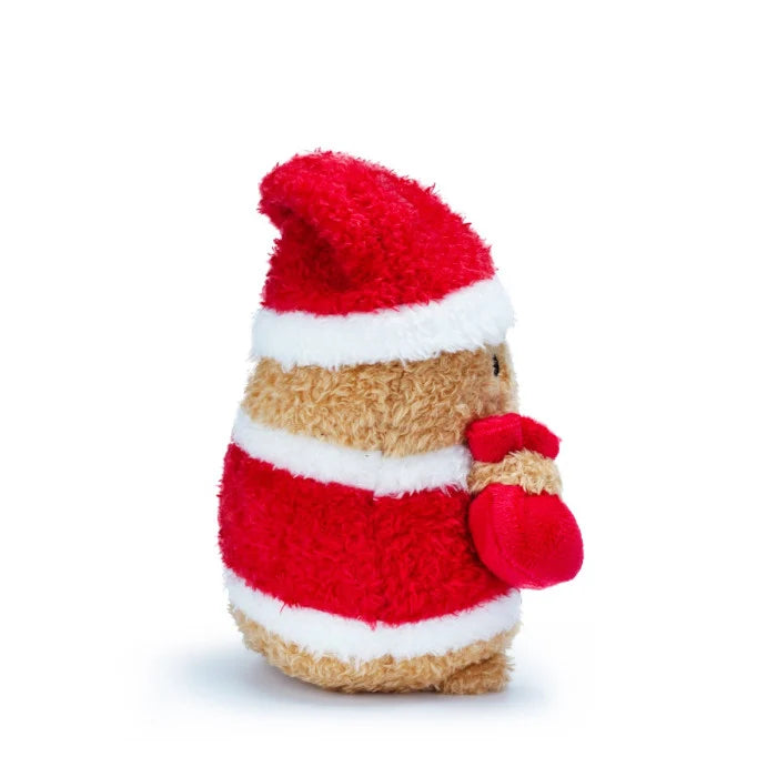 Santa Ricespud Mini Sitting Plush Toy