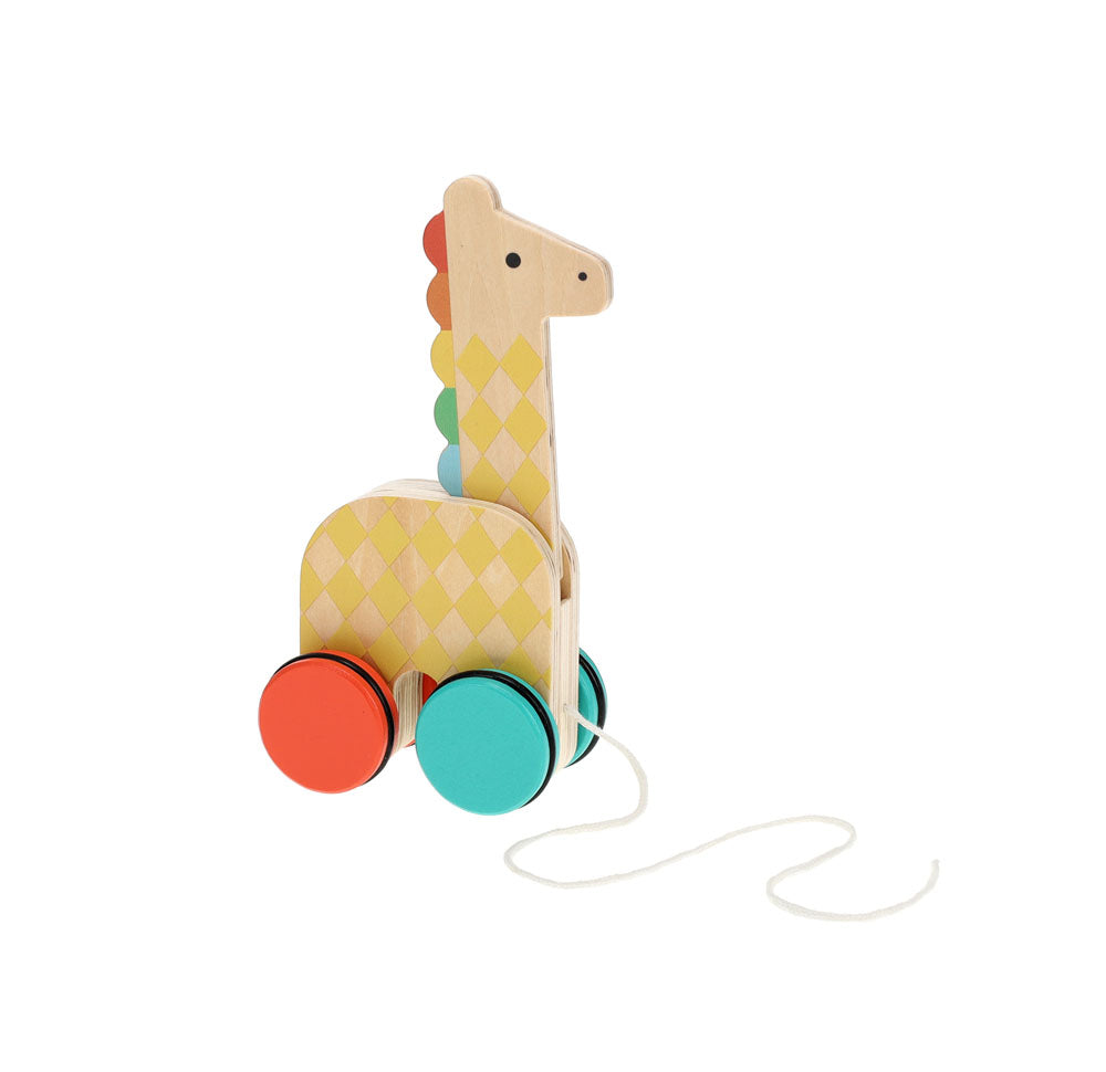 Giraffe on-the-go Wooden Pull Toy