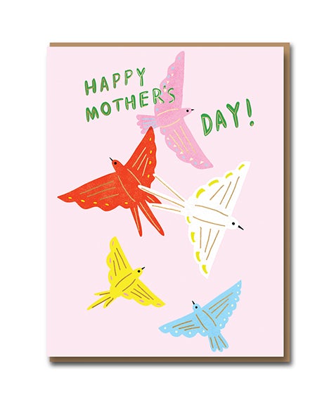 Paper Birds Mother's Day Card