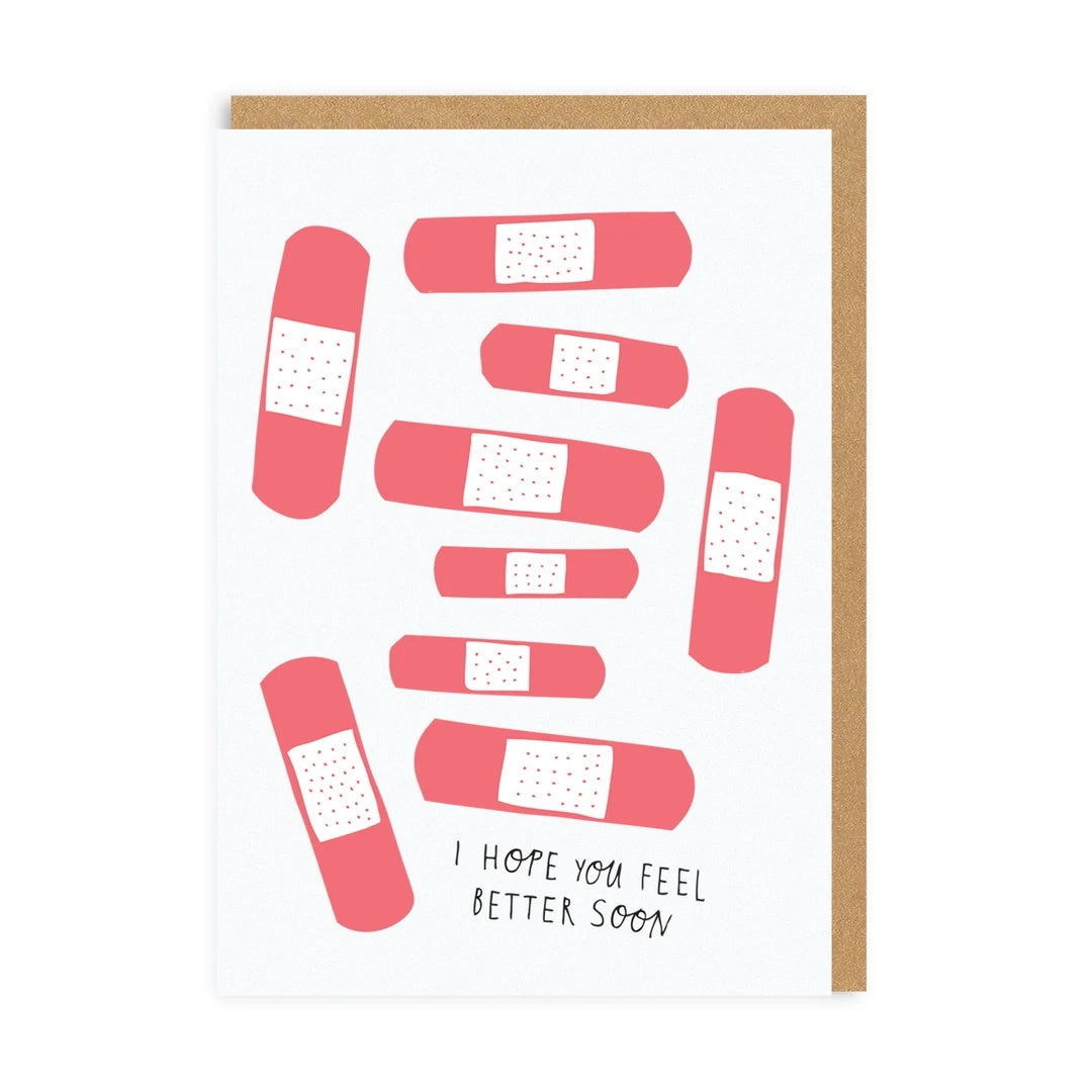 Neon Plasters Get Well Soon Card