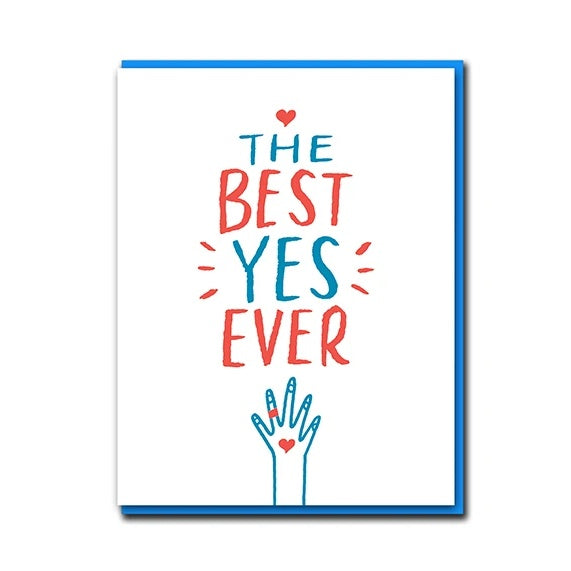 Best Yes Ever Engagement Card