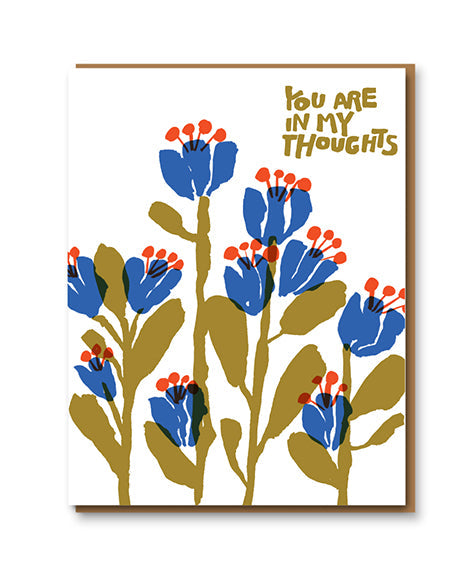 In My Thoughts Floral Sympathy Card