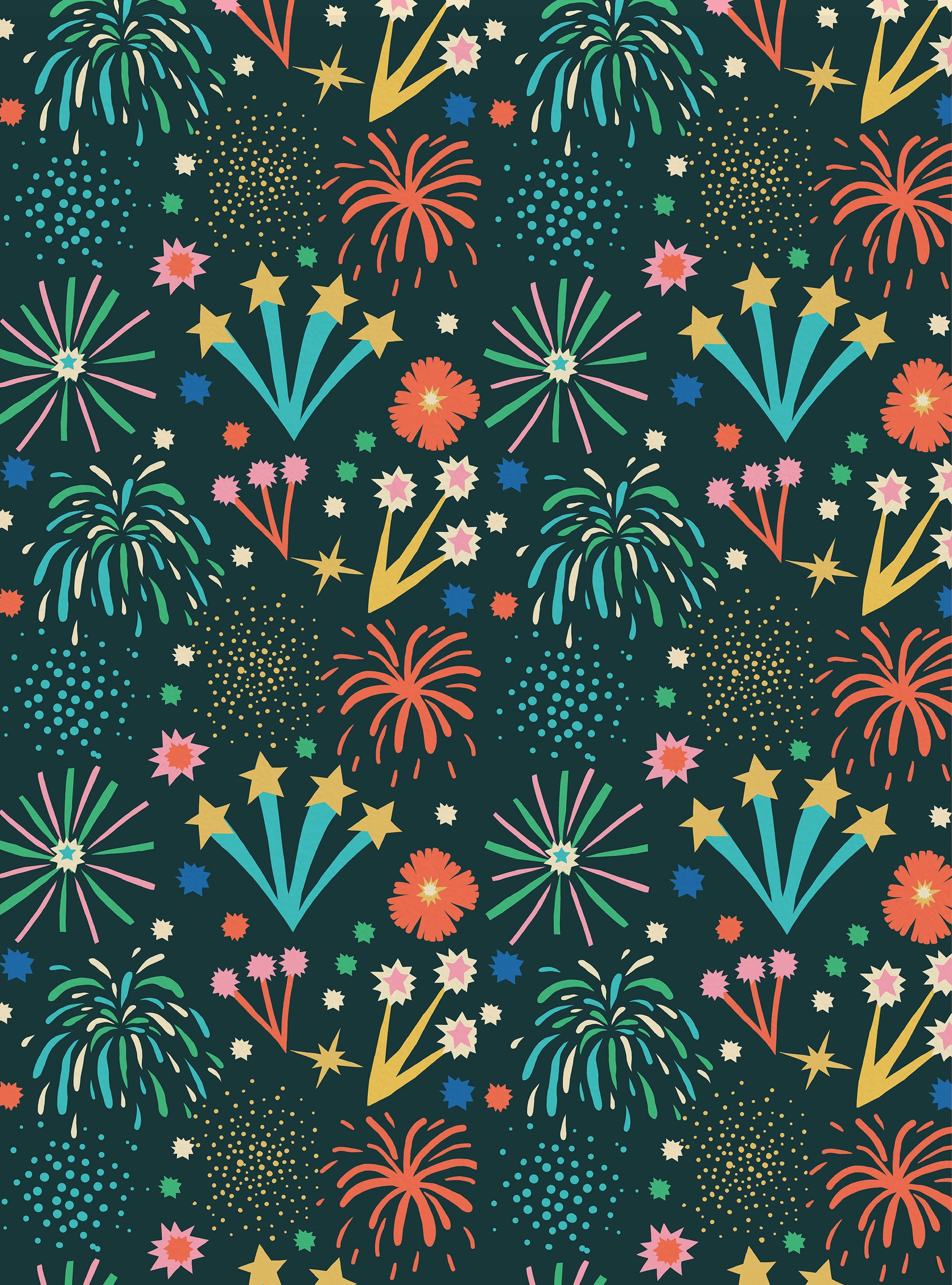 Abstract Fireworks Wrap (2232)