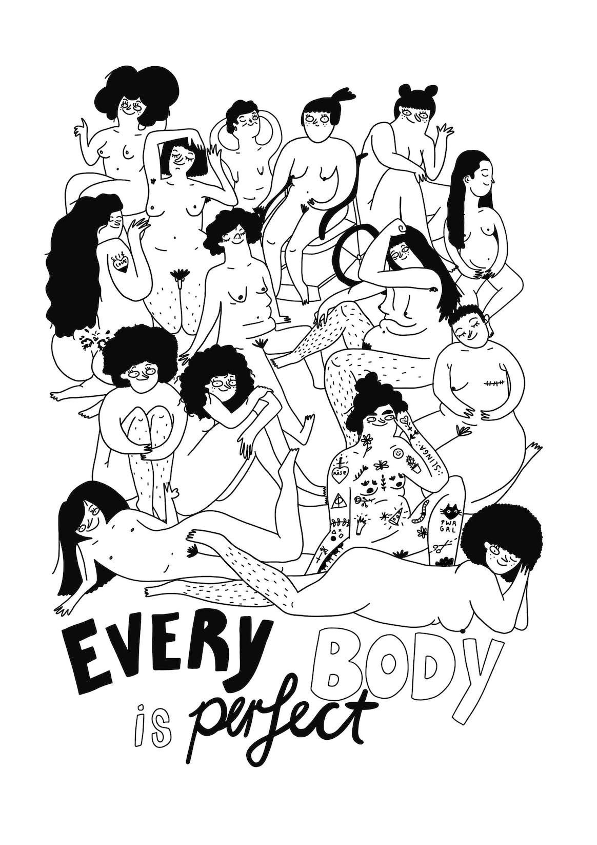 Every Body Is Perfect Art Print