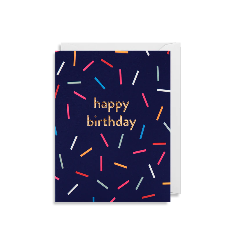 Confetti Happy Birthday Mini Card