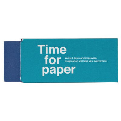 Time For Paper Eraser - Blue